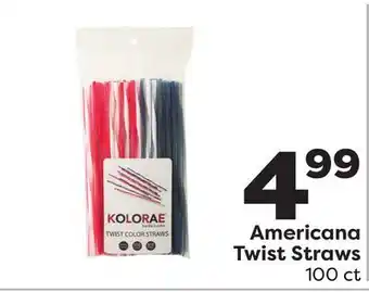 Weis Markets Americana Twist Straws offer