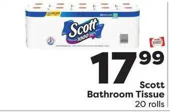 Weis Markets Scott Bathroom Tissue offer