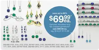 JC Penney Genuine, simulated &/or lab-created gemstone§‡ offer