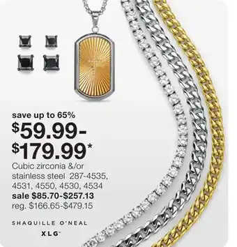 JC Penney Cubic zirconia &/or stainless steel offer