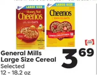 Weis Markets General Mills Large Size Cereal offer