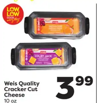 Weis Markets Weis Quality Cracker Cut Cheese offer