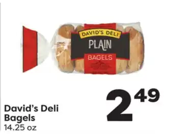 Weis Markets David's Deli Bagels offer