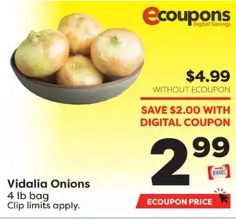 Weis Markets Vidalia Onions offer