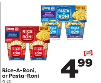 Weis Markets Rice-A-Roni, or Pasta-Roni offer