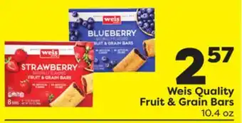 Weis Markets Weis Quality Fruit & Grain Bars offer