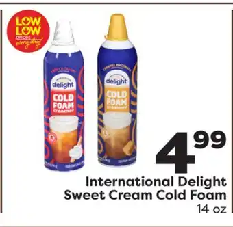Weis Markets International Delight Sweet Cream Cold Foam offer