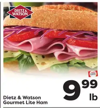 Weis Markets Dietz & Watson Gourmet Lite Ham offer