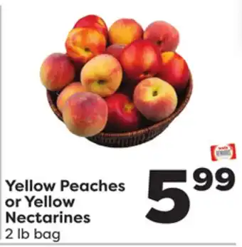 Weis Markets Yellow Peaches or Yellow Nectarines offer
