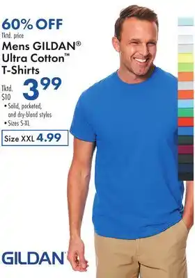 Boscov's Mens GILDAN Ultra Cotton T-Shirts offer