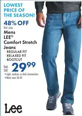 Boscov's Mens LEE Comfort Stretch Jeans offer
