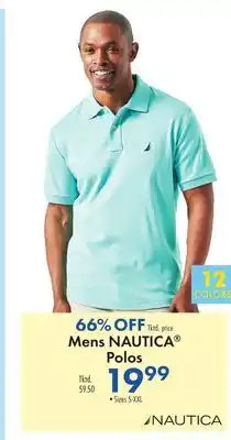 Boscov's Mens NAUTICA Polos offer