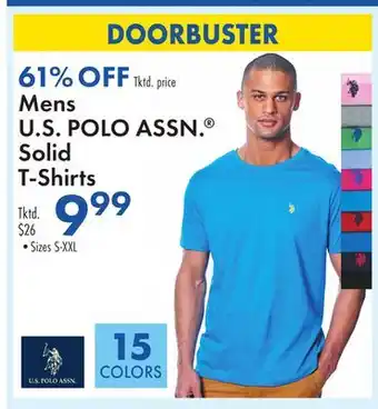 Boscov's Mens U.S. POLO ASSN. Solid T-Shirts offer