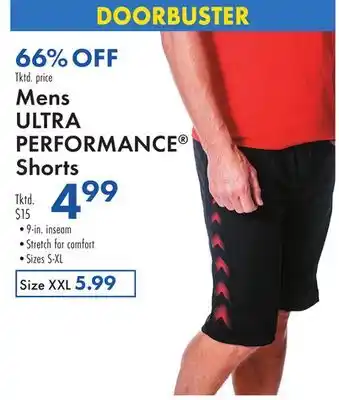 Boscov's Mens ULTRA PERFORMANCE Shorts offer