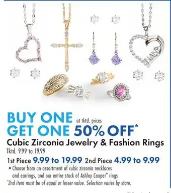 Boscov's Cubic Zirconia Jewelry & Fashion Rings offer