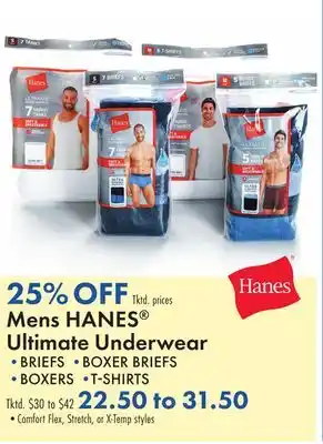 Boscov's Mens HANES Ultimate Underwear offer