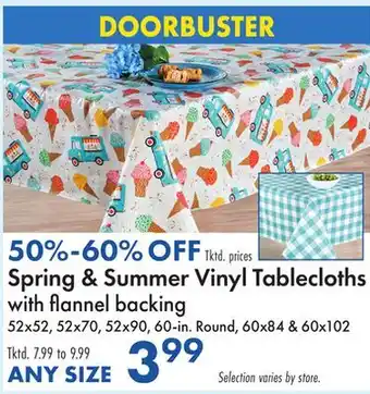 Boscov's Spring Summer Vinyl Tablecloths offer