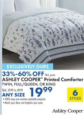 Boscov's ASHLEY COOPER Printed Comforter offer