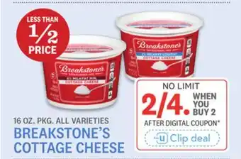 Kings Food Markets BREAKSTONE'S COTTAGE CHEESE offer