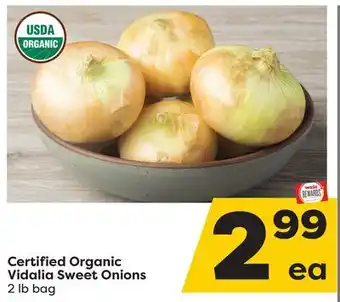 Weis Markets Certified Organic Vidalia Sweet Onions offer