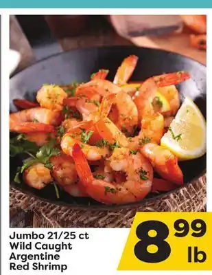 Weis Markets Jumbo 21/25 ct Wild Caught Argentine Red Shrimp offer