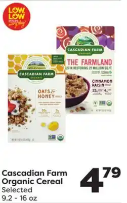 Weis Markets Cascadian Farm Organic Cereal offer