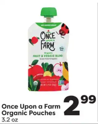 Weis Markets Once Upon a Farm Organic Pouches offer