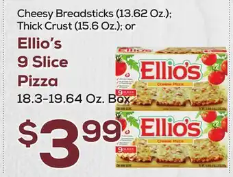 DeCicco & Sons Ellio's 9 Slice Pizza 18.3-19.64 Oz. Box offer