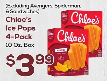 DeCicco & Sons Chloe's Ice Pops 4-Pack offer