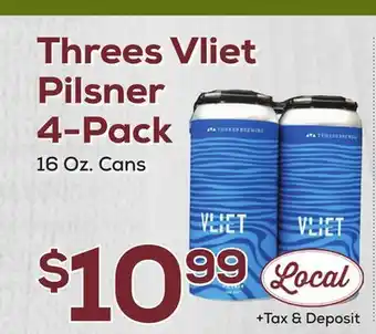 DeCicco & Sons Threes Vliet Pilsner 4-Pack offer