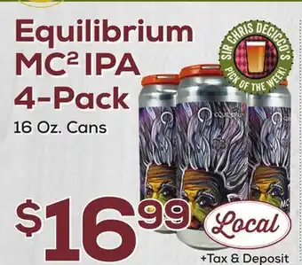 DeCicco & Sons Equilibrium MC 2 IPA 4-Pack offer
