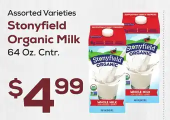 DeCicco & Sons Stonyfield Organic Milk offer