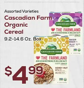 DeCicco & Sons Cascadian Farm Organic Cereal offer