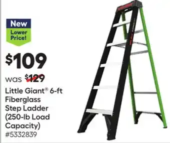 Lowe's 6-ft Fiberglass Step Ladder (250-lb Load Capacity) offer