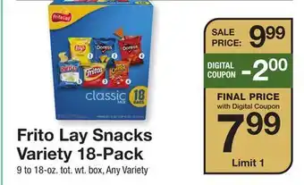 The Fresh Grocer Snacks Variety 18-Pack offer