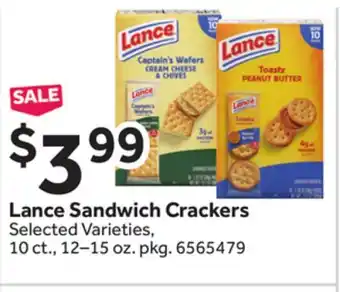 Stop&Shop Lance Sandwich Crackers offer