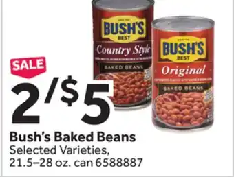 Stop&Shop Bush's Baked Beans offer