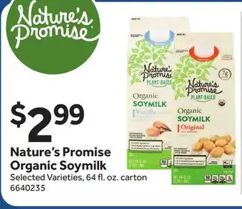 Stop&Shop Nature's Promise Organic Soymilk offer