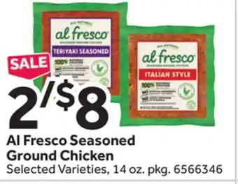 Stop&Shop Al Fresco Seasoned Ground Chicken offer