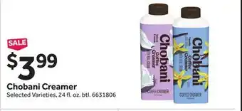 Stop&Shop Chobani Creamer offer