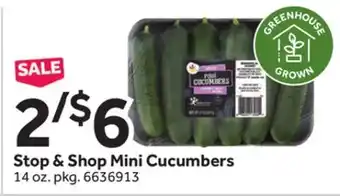 Stop&Shop Stop & Shop Mini Cucumbers offer