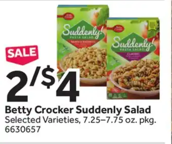 Stop&Shop Betty Crocker Suddenly Salad offer