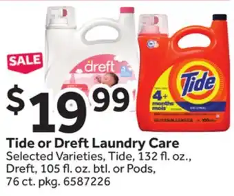 Stop&Shop Tide or Dreft Laundry Care offer