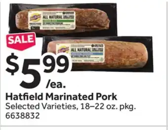 Stop&Shop Hatfield Marinated Pork offer