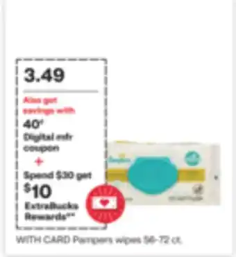 CVS Pampers wipes 56-72 ct offer