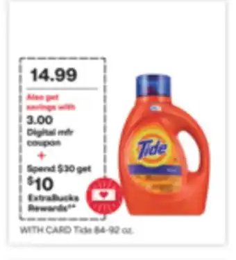 CVS Tide 84-92 oz offer