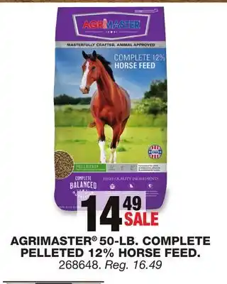 Blain's Farm & Fleet AGRIMASTER 50-LB. COMPLETE PELLETED 12% HORSE FEED offer