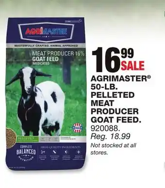 Blain's Farm & Fleet AGRIMASTER 50-LB. PELLETED MEAT PRODUCER GOAT FEED offer