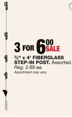 Blain's Farm & Fleet 3⁄8 x 4' FIBERGLASS STEP-IN POST offer