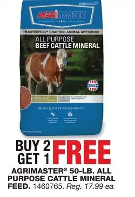 Blain's Farm & Fleet AGRIMASTER 50-LB. ALL PURPOSE CATTLE MINERAL FEED offer